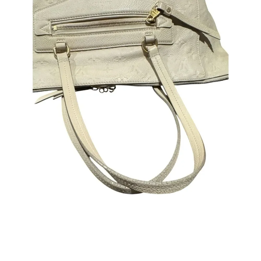 Louis Vuitton Empreinte LV Monogram Leather Lumineuse PM Tote Bag Neigo Creme